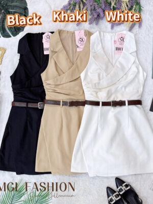 超值大促销Rm99 Now Rm65 Mocca 时尚气质个性锦棉连身裙 77143