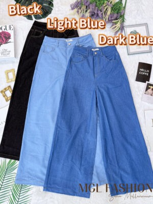 超值大促销Rm75 Now Rm39 SML Label 8 时尚百搭休闲牛仔阔腿长裤 151614