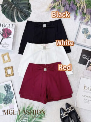 超值大促销 Rm62 Now Rm39 Mocca 气质唯美高腰亮钻西装短裤 77181