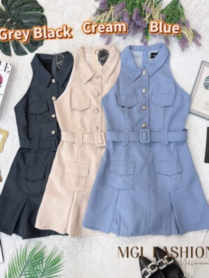 超值大促销Rm89 Now Rm65 Mocca 时尚气质西装连身裙 55019