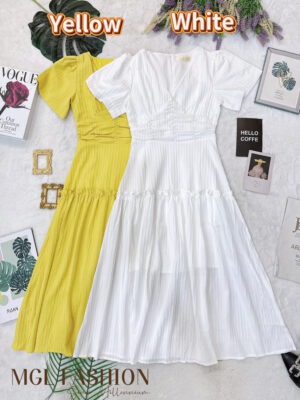 超值大促销Rm92 Now Rm49 Mocca 气质唯美名媛风西装连身长裙 7093