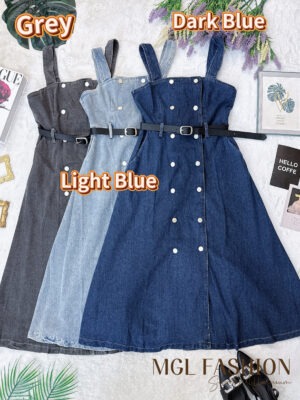 超值大促销Rm74 Now Rm49 Cheri时尚个性七分牛仔连身裙 1801