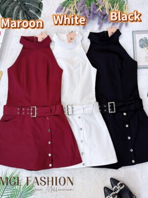 绝美新款上架Rm109 SML BL Couture 时尚个性高级感锦棉连身裙 111072