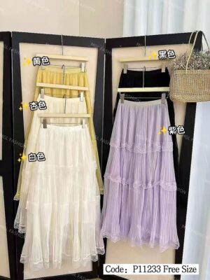 #超值预定 Rm39  预定气质百搭浪漫唯美感飘逸蕾丝长裙  ⚠️注意⚠️这款是预订款式,计到货时间是2个月左右，能等的宝贝才下单喔🙏 P11233