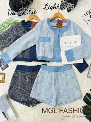 超值大促销Rm119 Now Rm39 BLCouture高级感牛仔小香风套装 121448