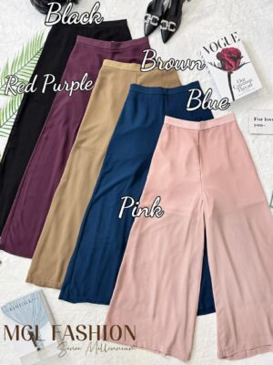 超级大促销 Rm62 Now Rm10 SMLXL BLCouture气质百搭雪纺高腰阔腿长裤 132258