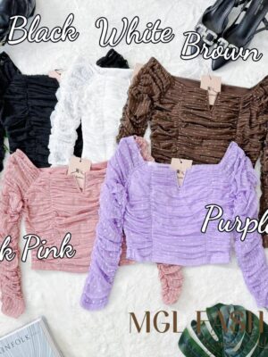 超值大促销 Rm57 Now Rm10 BLCounture气质名媛风露肩网纱时装上衣 110475