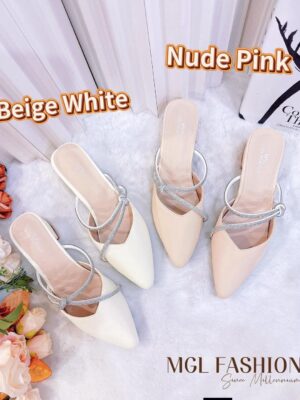 超值大促销 Rm79 Now Rm49 独家日常穿搭必备气质名媛风细钻两寸高跟鞋 612-73