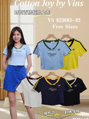 超值大促销Rm39 Now Rm25 CottonJoy休闲美式风格刺绣面值Tee 823683