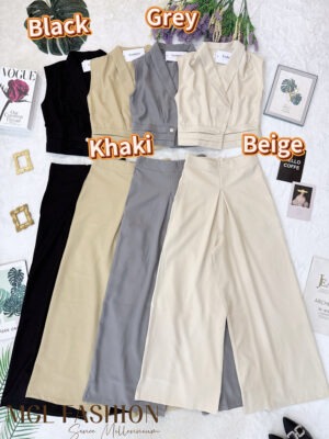 绝美新款上架 Rm109-Rm3=Rm106 SML Exclusive 时尚简约百搭显瘦西装套装 22469
