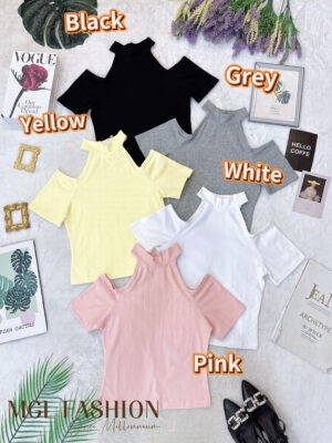 绝美新款上架Rm39- Rm3 = Rm36 Jamae 时尚百搭简约露肩棉质上衣 99088