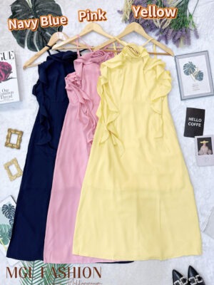 超值大促销Rm89 Now Rm39 Mocca 气质名媛风显瘦吊带小礼服连身裙 38007