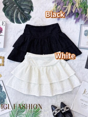 超值大促销 Rm65 Now Rm39 SMLXL Mocca 气质唯美名媛蕾丝高腰短裙 37115