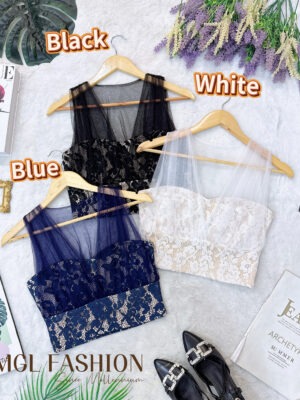 超值大促销Rm69 Now Rm49 SML Mocca 气质优雅名媛风网纱蕾丝上衣 823940