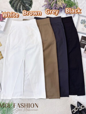 绝美新款上架 Rm68-Rm3=Rm65 SML Ivori 气质时尚百搭锦棉半长裙 7191