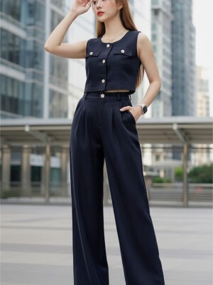 绝美新款上架Rm109 -Rm3=Rm106 Posh Code 气质唯美名媛风小香风套装 21855