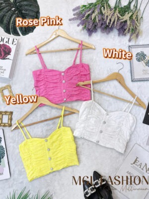 超值大促销Rm63 Now Rm29 SML Mocca 时尚唯美名媛风通花吊带上衣 24054