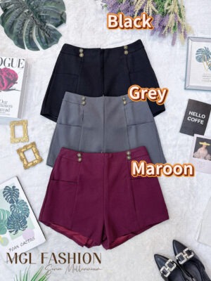超值大促销 Rm59 Now Rm39 Label 8 时尚百搭罗马高腰短裤 12757