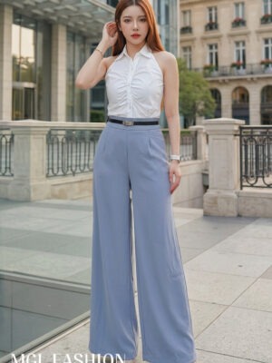绝美新款上架 Rm68-Rm3=Rm65 SML Seven 高级感气质时尚百搭西装阔腿长裤 83225