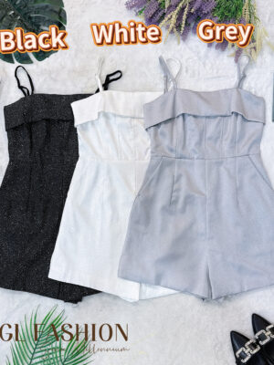 超值大促销Rm109 Now Rm55 SML Angel Berry 气质唯美名媛亮钻连身短裤 37121