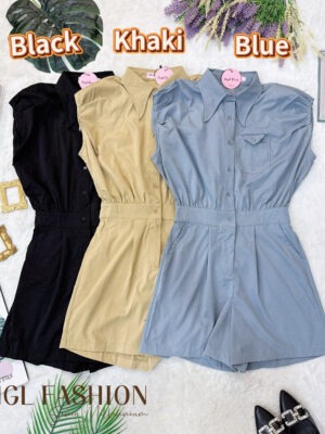 超值大促销Rm89 Now Rm55 SML Angel Berry 时尚休闲百搭西装连身短裤 6865