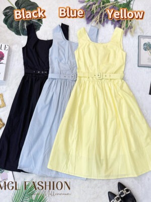 超值大促销Rm99 Now Rm55 SML Angel Berry 时尚气质百搭西装连身裙 6892