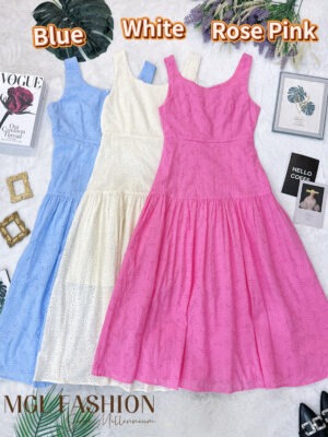 超值大促销Rm93 Now Rm65 SML Angel Berry 时尚百搭休闲通花连身裙 24302