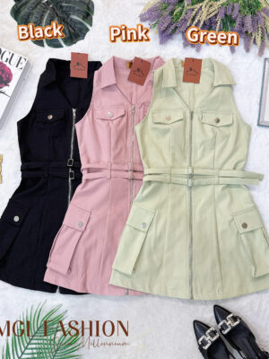 绝美新款上架 Rm99 SML BL Couture 时尚气质个性百搭牛仔连身裙 121638