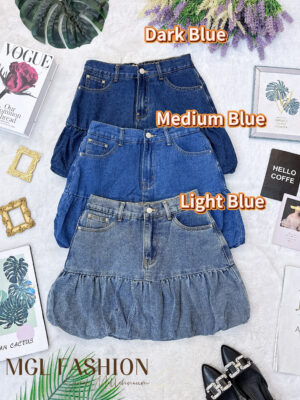 超值大促销 Rm63 Now Rm45 Ro Jeans 时尚百搭花苞牛仔短裙 60219