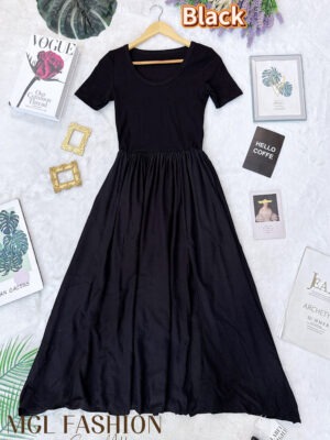 绝美新款上架 Rm59-Rm3=Rm56 Lable8 极简风休闲百搭棉质连身长裙 321444