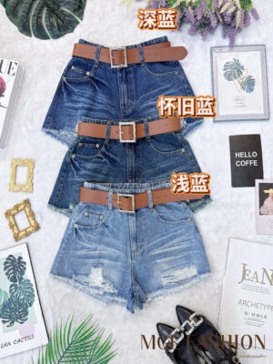 绝美新款上架 Rm72 SMLXL BLCOUTURE 时尚个性百搭牛仔短裤 121645