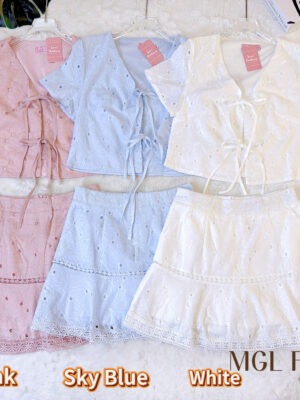 超值大促销 Rm102 Now Rm69 Ivori高质量气质通花休闲风套装 6487