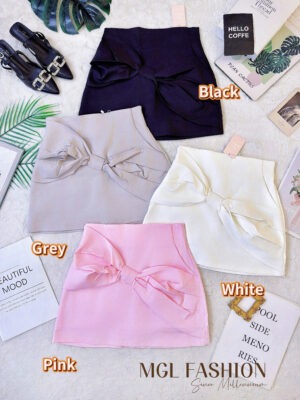 超值大促销 Rm62 Now Rm39 Ivori版型绝美气质蝴蝶结设计高腰裙 6597