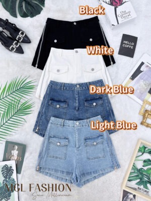 绝美新款上架Rm65-Rm3= Rm62 SMLXL Posh code 时尚百搭显瘦牛仔高腰裤 4979