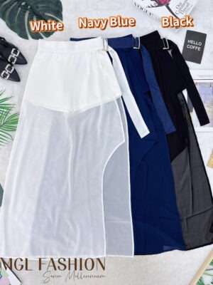 绝美新款上架Rm79  SML BLCouture 版型绝美时尚飘逸雪纺半长裙 121664