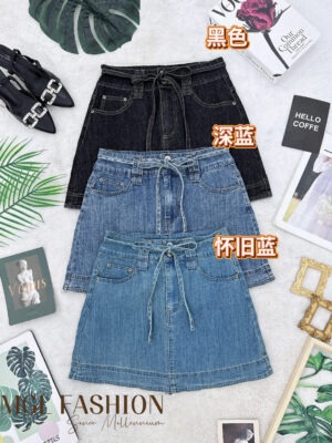 绝美新款上架Rm69 SMLXL BL Couture 时尚个性百搭休闲牛仔短裙 121619