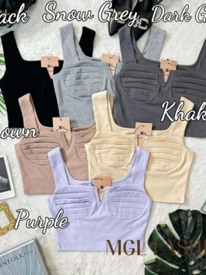 超级大促销 Rm42 Now Rm15 SML BLCouture时尚百搭V领马甲设计棉质上衣 110673