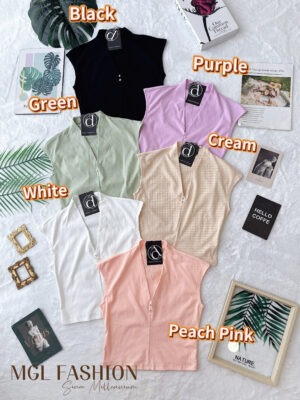 超值大促销 Rm39 Now Rm29 Dress Up 时尚百搭休闲V 领棉质上衣 22499