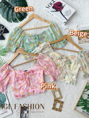超值大促销Rm52 Now Rm29 SML Fashion 21 夏日清新雪纺碎花上衣 55197