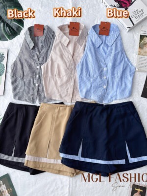 绝美新款上架 Rm99 SML BL Couture 时尚个性百搭线条套装 121657