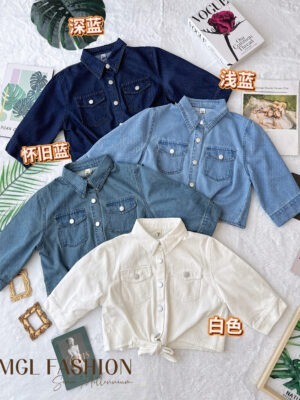 绝美新款上架Rm62- Rm3=Rm59 Seven 时尚百搭休闲牛仔外套 83264