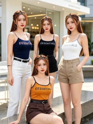 绝美新款上架Rm35- Rm3=Rm32 Re&co 时尚百搭休闲螺旋纹背心 M2215