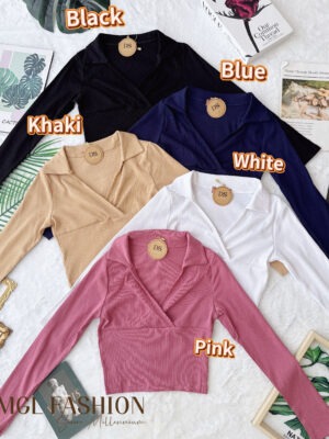 绝美新款上架Rm39- Rm3=Rm36 Ds Cotton  时尚百搭休闲螺旋纹棉质上衣 30386