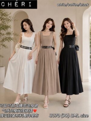 绝美新款上架 Rm99-Rm3=Rm96 SML Cheri 气质高级感西装连身裙 3070