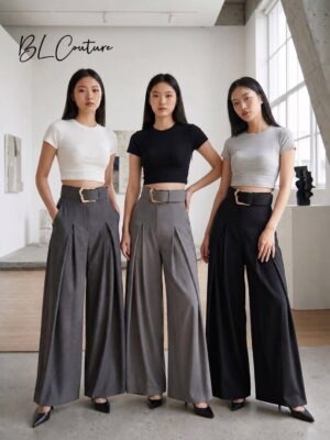 超值大促销 Rm89 SMLXL BL Couture 时尚气质个性百搭西装阔腿长裤 121688