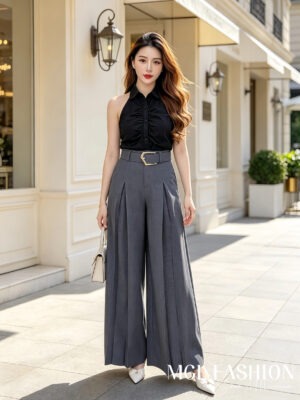绝美新款上架 Rm89 SMLXL BL Couture 时尚气质个性百搭西装阔腿长裤 121688