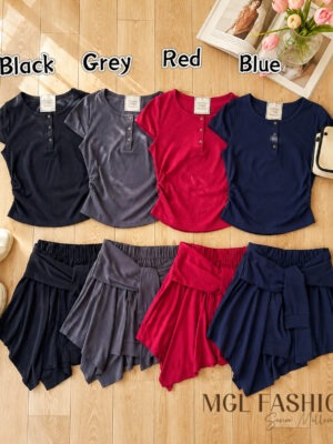 超值大促销 Rm95 Now Rm65 SML V V Fashion 时尚休闲百搭棉质套装 6001-1