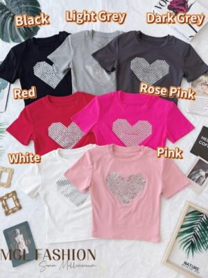 超值大促销 Rm39 Now Rm19  Re & Co 时尚百搭亮钻棉质上衣 M1079