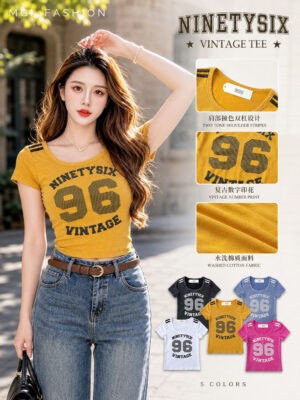 绝美新款上架 Rm42-Rm3=Rm39 Re&Co 时尚个性扎染棉质上衣 M744790