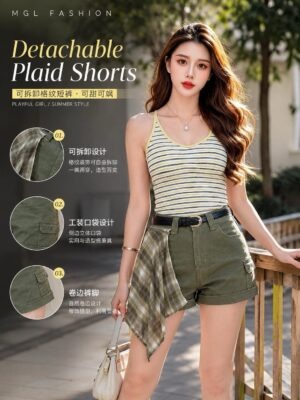 绝美新款上架 Rm65-Rm3=Rm62 XSSML Re&Co 版型绝美时尚个性百搭显腿瘦牛仔短裤 M69234
